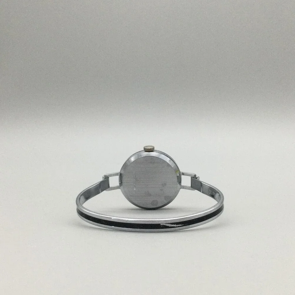 Vintage Chateau Womens Watch 29mm Silver Tone Dial Bangle Manual Swiss